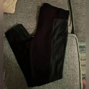 Guess legging with faux leather panel down side size M